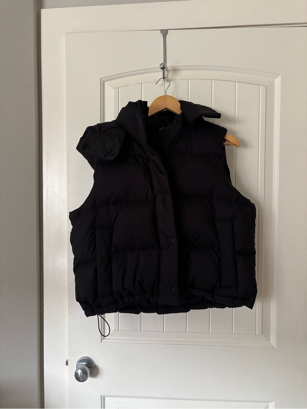 Lululemon Wunder Puff Vest Black Size 10 Hooded Puffer